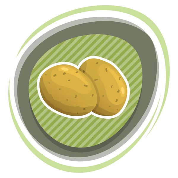 Potatoes colorful icon — Stock Vector