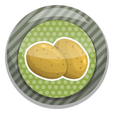 Patates renkli simge