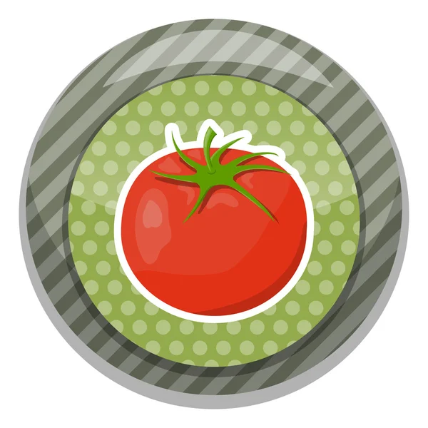 Tomaten kleurrijke pictogram — Stockvector