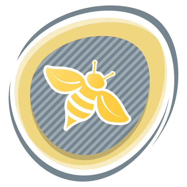 蜂のカラフルなアイコン — ストックベクタ
