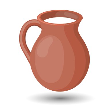 Süt renkli vektör simgesi