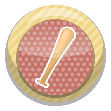 Beyzbol sopası vektör simgesi