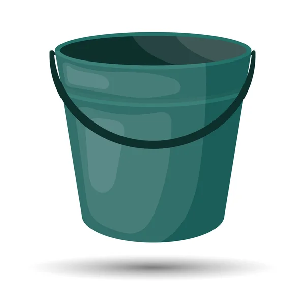 Bucket colorful icon — Stock Vector