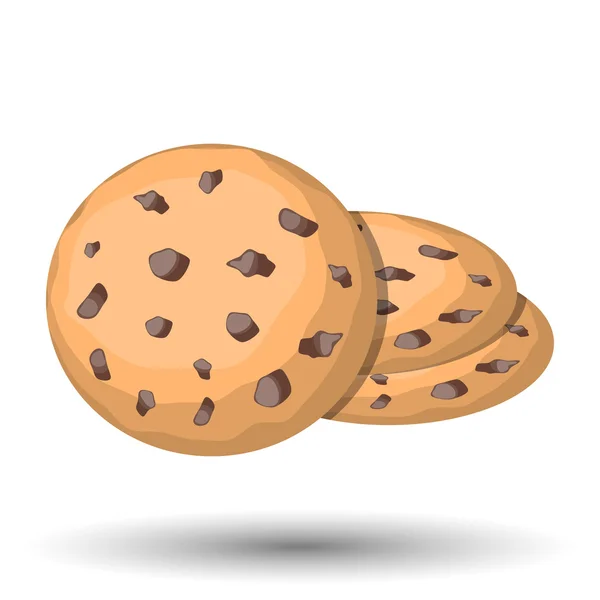 Biscuit icono colorido — Vector de stock