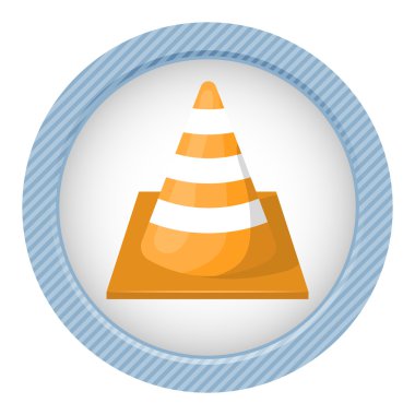 İnşaat koni renkli simge