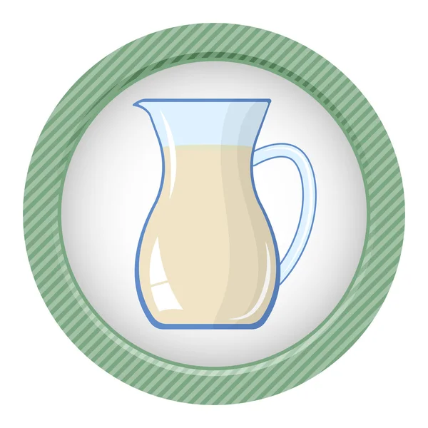 ミルク カラフルなベクトル アイコン — ストックベクタ