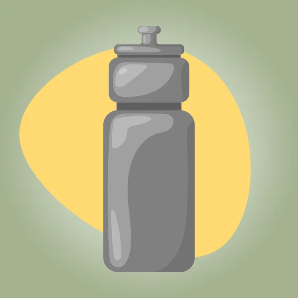 Botella deportiva icono colorido — Vector de stock