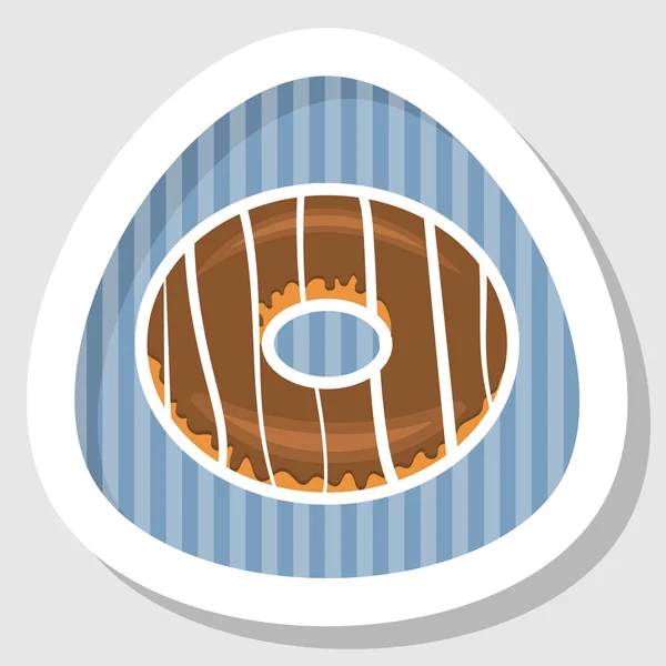 Donut colorful icon — Stock Vector
