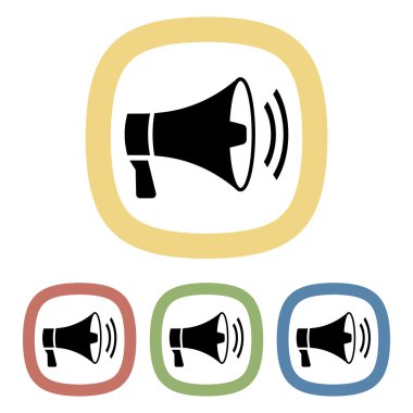 Vektör megafon simgesi