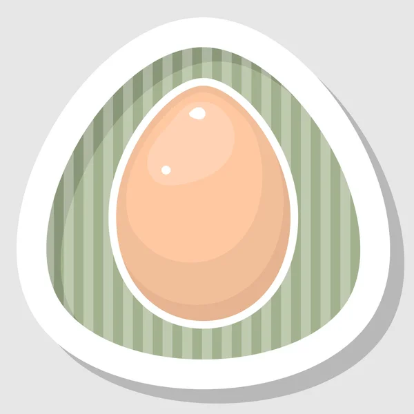 Egg vector colorful icon — Stock Vector