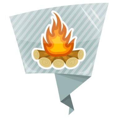 Şenlik ateşi renkli simge