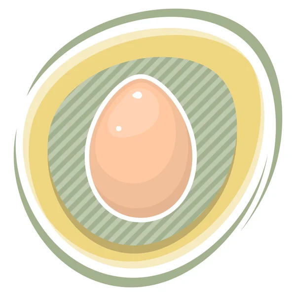 Egg vector colorful icon — Stock Vector