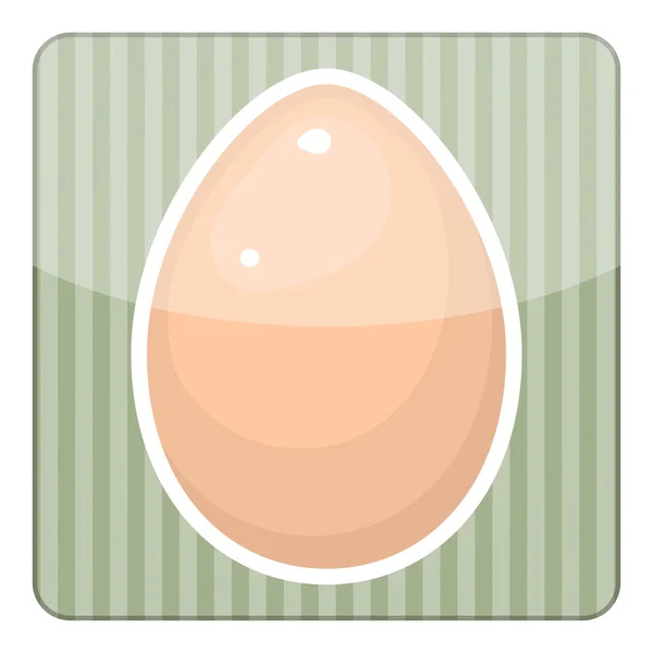 Egg vector colorful icon — Stock Vector