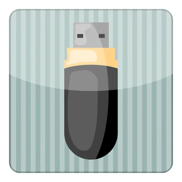 Барвисті значок USB — стоковий вектор