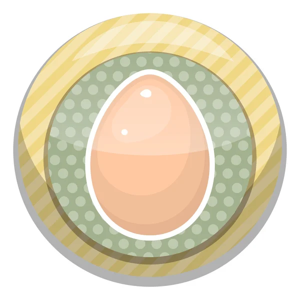 Vettore uovo icona colorata — Vettoriale Stock