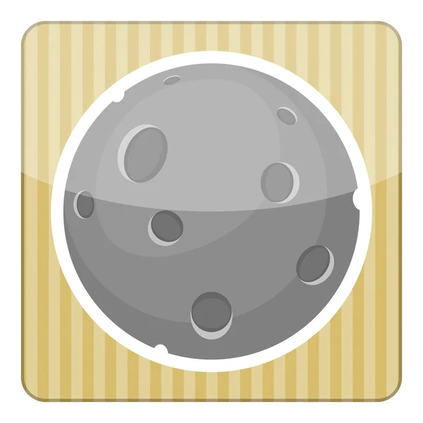 Luna icona colorata — Vettoriale Stock