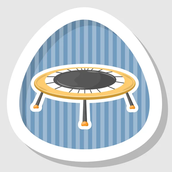 Trampolín icono colorido — Vector de stock