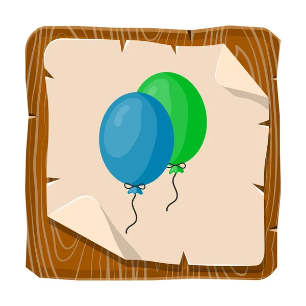 Ballons vecteur icône colorée — Image vectorielle