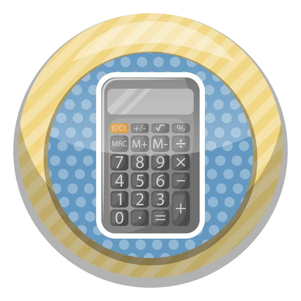 Calculator colorful icon — Stock Vector