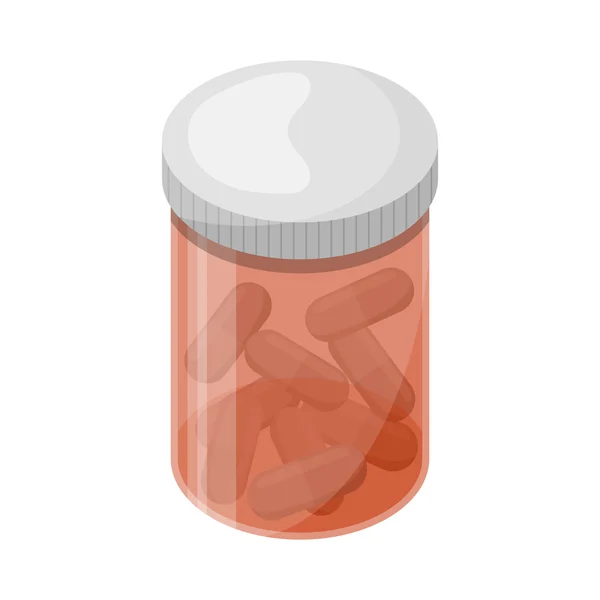 Icono de caja de píldora — Vector de stock
