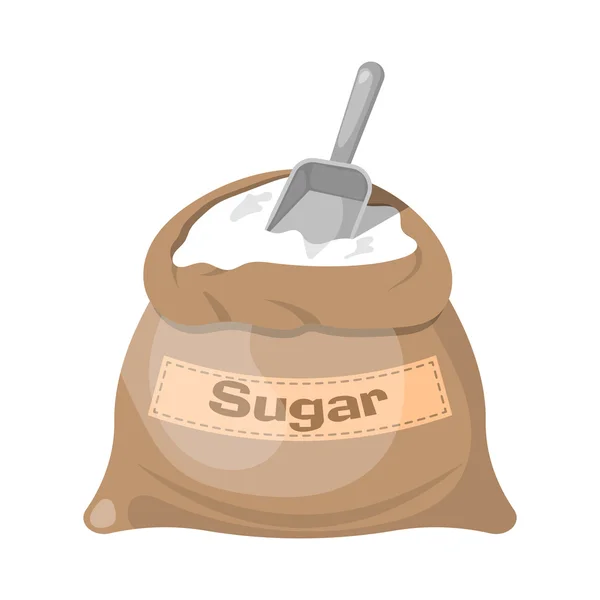 Icono bolsa de azúcar — Vector de stock