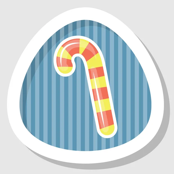 Candy cane ikon — Stock Vector