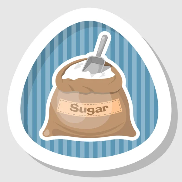 Icono bolsa de azúcar — Vector de stock