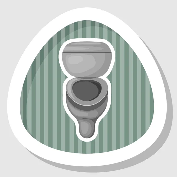 WC színes ikon — Stock Vector