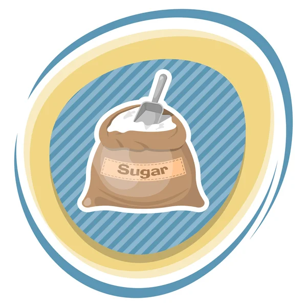 Sugar bag icon — Stock Vector