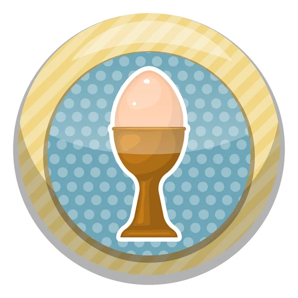 Vector illustration of egg cup — Stock Vector