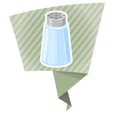 Tuz shaker çizgi film simgesi