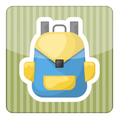 Sırt çantası renkli simge