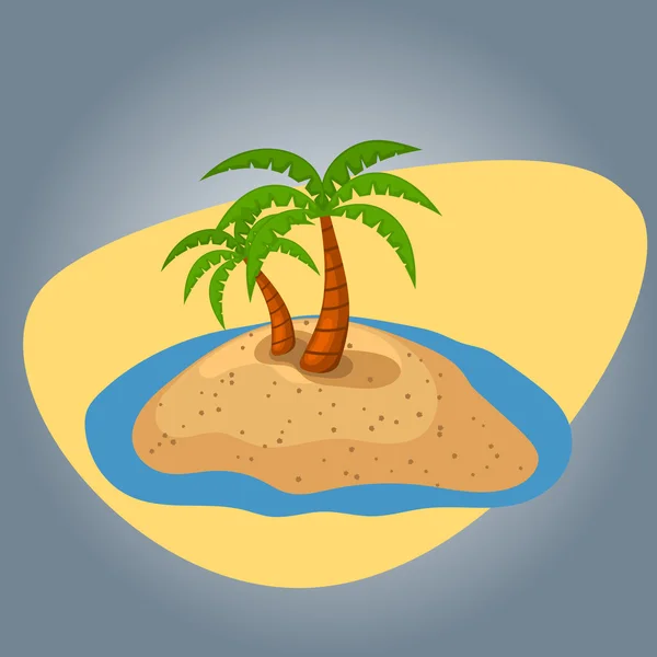 Palm färgglada ikon — Stock vektor