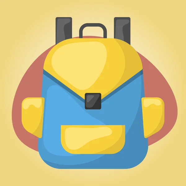 Mochila icono colorido — Vector de stock