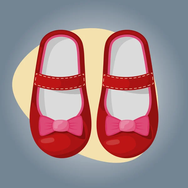 Güzel bebek ayakkabıları tasviri