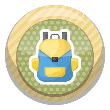 Sırt çantası renkli simge