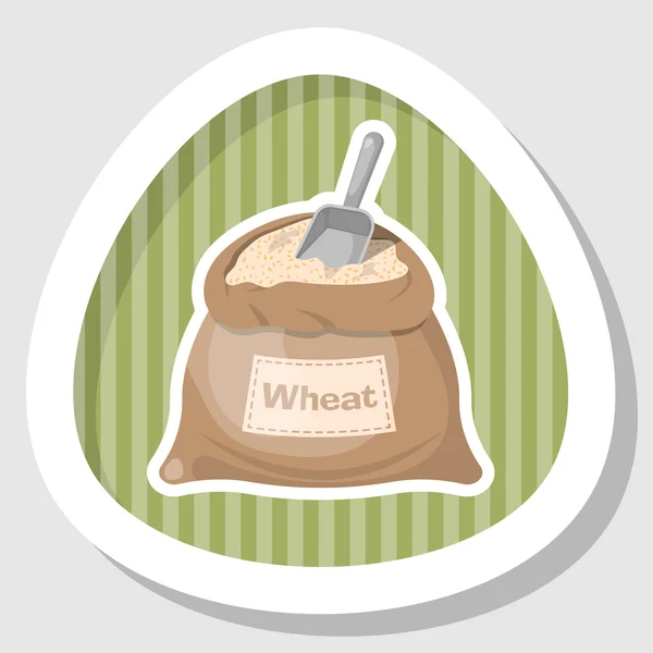 Icône sac de blé — Image vectorielle
