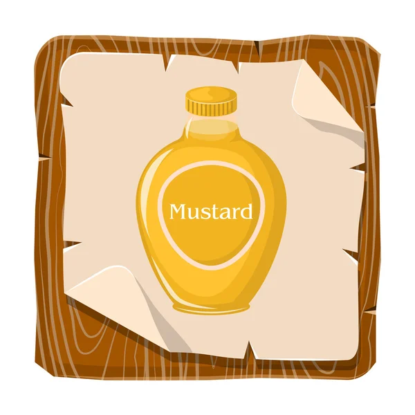 Mustard colorful icon — Stock Vector