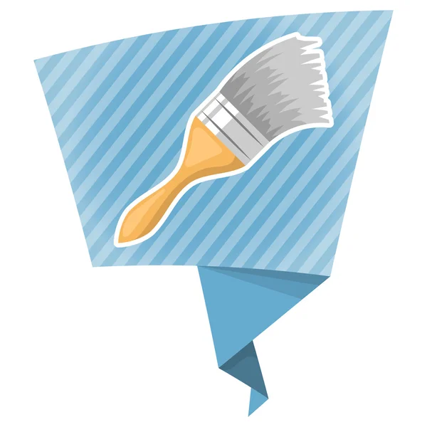 Paint brush colorful icon — Stock Vector