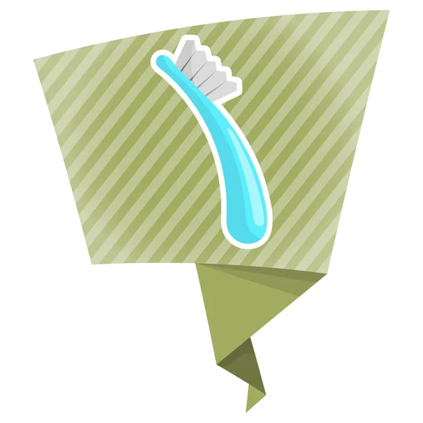 シンプルなイメージの歯ブラシ — ストックベクタ