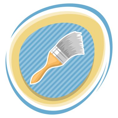 Boya fırça renkli simge