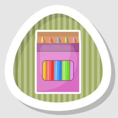 çizim için renk kalem kümesi.