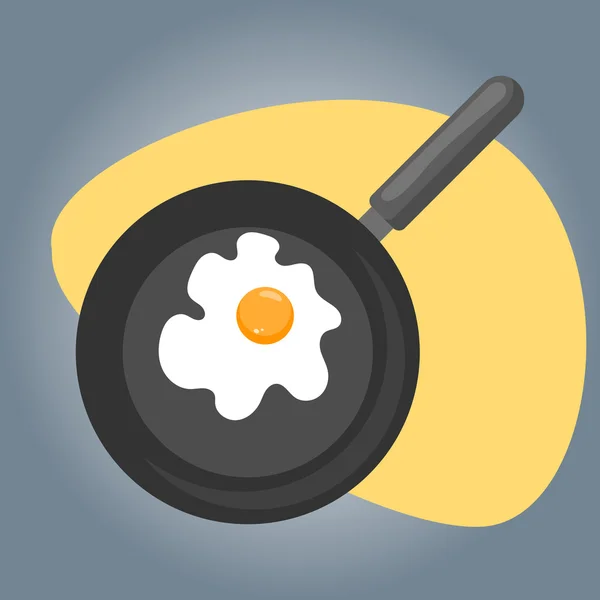 Illustration vectorielle de l'omelette . — Image vectorielle