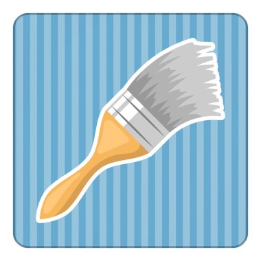 Boya fırça renkli simge