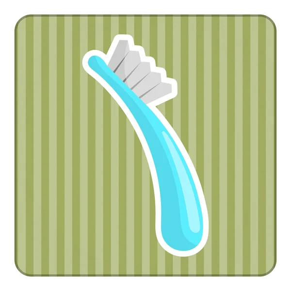 Imagem simples escova de dentes —  Vetores de Stock
