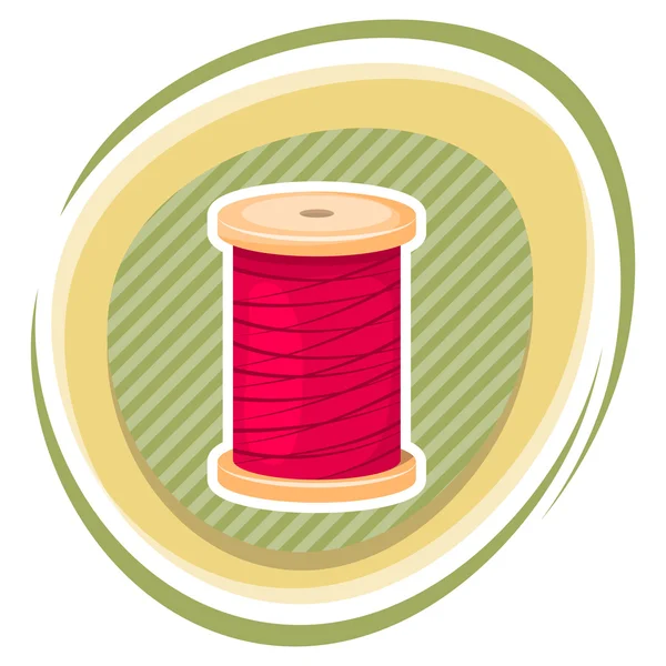 Reel with thread, vector illustration — Stock Vector