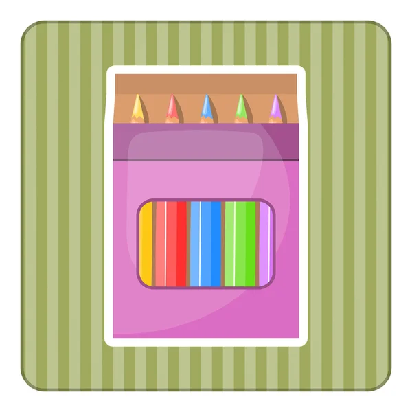 Set of colour pencils for drawing. — Stock Vector