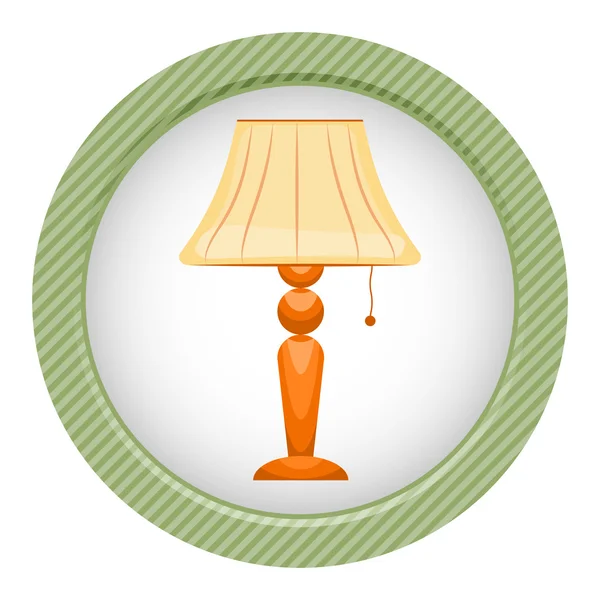 Tischlampen-Symbol — Stockvektor