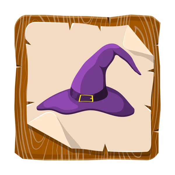 Vector Cartoon Witch Hat — Stock Vector