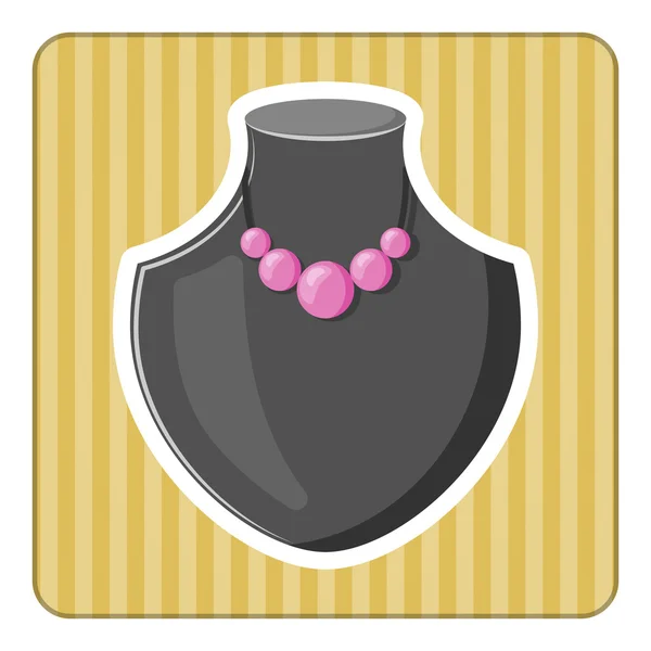 Necklace stand icon — Stock Vector